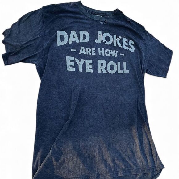 Port and Company Other - Vintage y2K Thrashed Dad Joke Tee *eye roll*